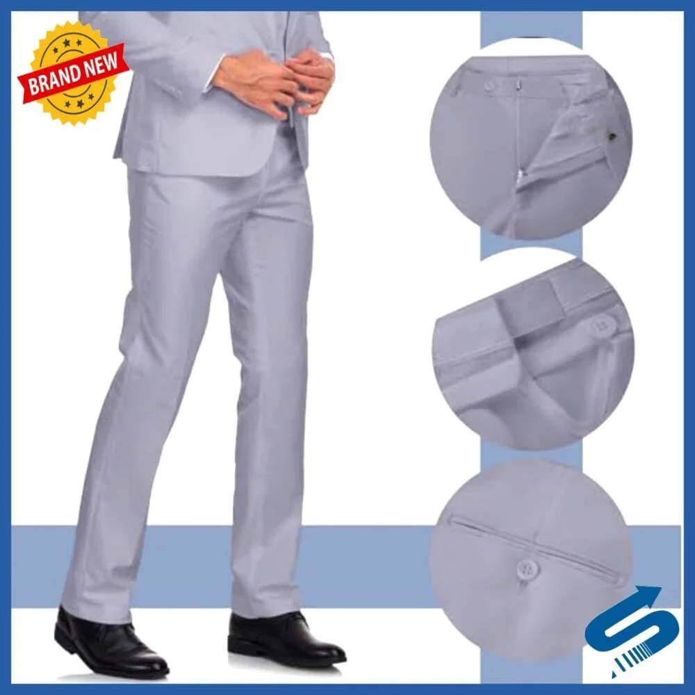 Slim Fit Suit Set Blazer Pants Wedding Prom Business Formal